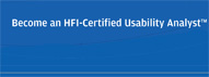 Become an HFI certified usability analyst brochure